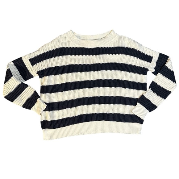 Emerson Fry DAILY SWEATER - NAVY FRENCH STRIPE ORGANIC Small - Picture 2 of 7